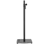 Gravity LS 431 C B - Trípode para luz y altavoz con base compacta cuadrada de acero y función de montaje excéntrico