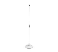 Gravity MS 23 W - Pie de micrófono recto con base redonda blanco