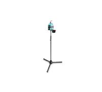 Gravity MS 4321 DIS 01 B - Trípode de soporte de desinfectante de altura ajustable con soporte universal Negro