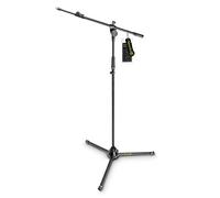 GRAVITY - MS 4322 B - Microphone Stand with Folding Tripod Base and 2-Point Adjustment Telescoping Boom