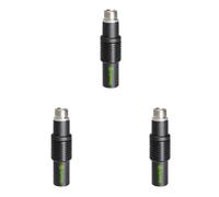 Gravity MS QC 1 B - Acoplamiento rápido para pinza de micrófono y brazo jirafa (Paquete de 3)