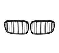 Gravity Performance Rejilla frontal de riñón negro brillante compatible con BMW Serie 1 F20/F21 Pre-LCI 2012-2014, modelos sin Facelift, parrilla de parachoques superior, parrilla de doble rendija