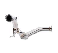 Gravity Performance Tubo de escape de 2.5 pulgadas compatible con BMW Serie 3 E46 320D Saloon Touring Coupe Compact Estate Convertible M47 modelos 1998-2006 2.5 pulgadas sin gato Downpipe Sport