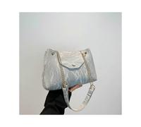 (Gray) 2025 New Style Fashionable Versatile Chain Shoulder Bag Ladies Commuting To Work Tote Bag