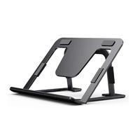 (gray) Adjustable And Foldable Tablet Stand, Portable Slim Aluminum Holder for Desk, Compatible with Ipad Pro/air/mini, Samsung Tab, Surface Pro, Kind