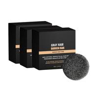 Gray Hair Reversebar, Moisturizing and Nourishing Hair Blackening Soap, Scalp Cleansing And Care Soap, Anti Grey Bar For Shiny, Mane Root Activator Bar For Men And Women (3PCS)