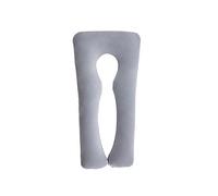 (Gray)Inflatable Pregnancy Pillow U Shape Sleeping Support Pillow For Pregnant Women Cozy Bump Maternity Pillow Full Body Side Sleeper