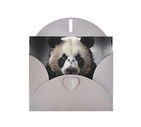 Gray JKIEGOQ Panda in the Water - Tarjeta de felicitación de 10 x 15 cm para Navidad, día de San Valentín, boda, tarjetas de invitación a fiestas