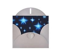 Gray JKIEGOQ - Tarjeta de felicitación con estampado de estrellas azules de dibujos animados de 4 x 6 pulgadas para Navidad, día de San Valentín, boda, tarjetas de invitación de fiesta
