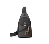 (Gray) Men's Chest Bag 2025 New Casual Fashion Shoulder Bag Male Hand Crossbody Cycling Backpack