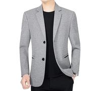 Gray Slim Fit Suit Coat for Men All Match Stylish Formal Social Blazers Korean Style Classic Business Suit Jacket(4XL)