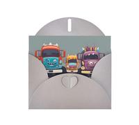 Gray YYHWHJDE - Tarjeta de felicitación con estampado de camiones monstruos de 15,2 x 10,2 cm, diseño moderno y único para varias ocasiones