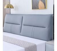 Gray1,Paste 47"/Full,Cabecera Tapizada En La Pared Cojín De Soporte Lumbar Respaldo Doble Grande Cabecera Almohada De Posicionamiento Bolsa Suave Refuerzo Completo