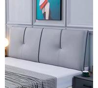 Gray1,Paste 79"/King,Almohada para Cabecera Soporte Lumbar Grande para El Cuello Respaldo Tapizado Refuerzo Cojín para El Hogar Sofá Cama Bolsa Suave Extraíble Almohada