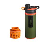 GRAYL Filtro de agua para exteriores GeoPress Premium, Mega Bundle con filtro de repuesto, 500 litros, agua potable, elimina el 99,99% de bacterias y virus, para camping, supervivencia y viajes, Oasis