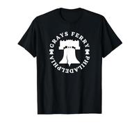 Grays Ferry Philadelphia Philly Vecindarios Souvenir Camiseta gráfica económica, Hombre, Negro, M