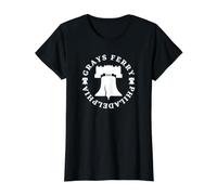 Grays Ferry Philadelphia Philly Vecindarios Souvenir Camiseta gráfica económica, Mujer, Negro, M