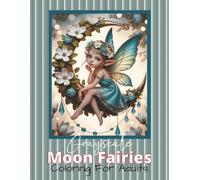 Grayscale Moon Fairies Coloring For Adults
