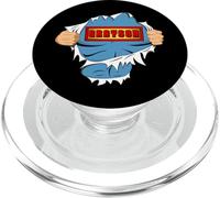 Grayson Name Superhero Gift for Boys Named Grayson PopSockets PopGrip para MagSafe
