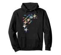 Grayton Beach Florida Colorido Tie-Dye Pelícano Amante Sudadera con Capucha
