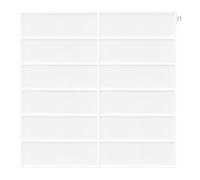 Graz Design - Adhesivo decorativo para azulejos de cocina, 6 unidades, 30,5 x 30,5 cm, color blanco