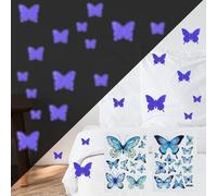 Graz Design - Adhesivo decorativo para pared, diseño de mariposas luminosas