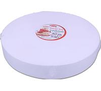 Graziano, Base de poliestireno para tartas, discos redondos para bases de tartas o adornos falsos, ideales para usar en fiestas de cumpleaños infantiles y bodas, altura 5 cm y ø 30 cm