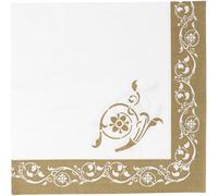 Graziano, Servilletas de papel Gold Elegance, paquete de 20 servilletas, formato 33 x 33, para buffet de dulces