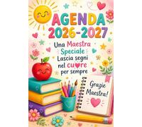 Grazie Maestra: Agenda Maestra 2026/2027 Personalizzata | Regalo Maestre Fine Anno.