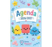 Grazie Maestra: Agenda settimanale, una settimana su due pagine | Regalo maestre fine anno.