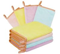 GRBAIN Manoplas Baño Toallas Baño Toalla Facial Toalla Cara Toalla Microfibra Toallas Lavabo Esponja Bebe Recien Nacido Toalla Desmaquillante Reutilizable Limpieza Facial 15x21cm Franela 8 Piezas