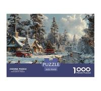 GRBASNDOU Puzzle Nochebuena 1000 Piezas para Adultos 70x50cm/1000pcs Regalo Desde 14 Años
