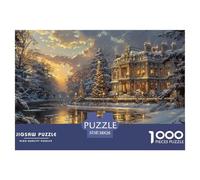 GRBASNDOU Puzzles Estrella De Navidad 1000 Piezas para Adultos 38x26cm/1000pcs Regalo Desde 14 Años