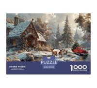GRBASNDOU Puzzles Estrella De Navidad 1000 Piezas para Adultos 70x50cm/1000pcs Regalo Desde 14 Años