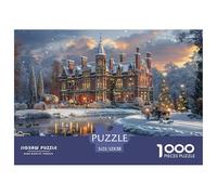 GRBASNDOU Rompecabezas Adultos Nochebuena 1000 Piezas 52x38cm/1000pcs Regalo Desde 14 Años
