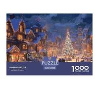 GRBASNDOU Rompecabezas Adultos Nochebuena 1000 Piezas 52x38cm/1000pcs Regalo Desde 14 Años