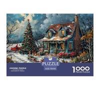 GRBASNDOU Rompecabezas Adultos Nochebuena 1000 Piezas 70x50cm/1000pcs Regalo Desde 14 Años