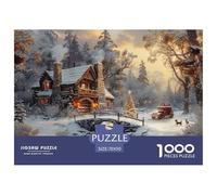 GRBASNDOU Rompecabezas Adultos Nochebuena 1000 Piezas 70x50cm/1000pcs Regalo Desde 14 Años