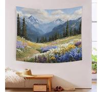 GRBASNDOU Tapiz Decorativo Foggy Pine Forest Bosque Cottagecore Decoración De Pared Dormitorio Salón Naturaleza 150cmx200cm