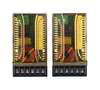 Grcfumo 1 par de Cruces de Audio para automóvil, Cruce de Altavoces, protección contra sobrecorriente de 2 vías línea razonable Universal