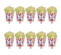 Grcfumo 10 UNIDS Globos de Fiesta de Palomitas de Maíz Papel de Aluminio Reutilizable Decoración de Fiesta Temática de Película Globos Para Bodas Cumpleaños Navidad Día de San Vale