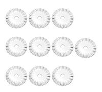 GRCFUMO 10pcs cuchillas giratorias, cortadores de acolchado, cortador rotativo de 45 mm, cuchillas pinking para tela de cuero herramientas de costura