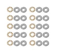 Grcfumo 10pcs Thrust Bearing, Miniature Plane Axial Ball Bearing, Thrust Ball Bearing Miniature High Precision Flat Steel Bearings Set (F7-13m 7 * 13 * 4.5 mm)