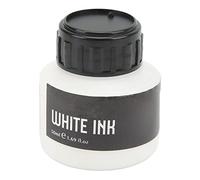 Grcfumo 50ml White Ink, Strong Coverage Quick Dry, Watercolor Water Based Drawing Calligraphy Ink for Painting Figurines or Diluted