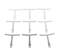 Grcfumo 9 PCS Guitar Raduge, herramientas de guitarra, acero inoxidable debajo de la herramienta de guitarra de la regla que mide la regla