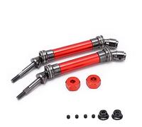 Grcfumo Conjunto de Eje de transmisión Trasera de Acero CVD, actualizar Piezas de Alta Resistencia reemplazada para Traxxas Slash Rustler VXL 4X4 4WD 1/10 RC Car (Black) (Blue) (Red)