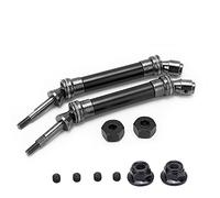 Grcfumo Conjunto de Eje de transmisión Trasera de Acero CVD, actualizar Piezas de Alta Resistencia reemplazada para Traxxas Slash Rustler VXL 4X4 4WD 1/10 RC Car (Black)