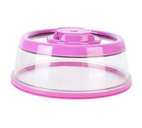 Grcfumo Cubierta de sellador de alimentos al vacío, tapa de sellado de alimentos con película de mantenimiento de frescura, accesorio de sellador de frasco para cocina doméstica (Negro) (Violeta)