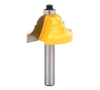 Grcfumo Double Roman Ogee Router Bit, bit de enrutador de carburo, broca de enrutador de molinería anti sobrino, broca de enrutador de doble romano para la línea de madera, línea (8*38.1 mm)