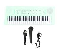 Grcfumo Electronic Organ, 37 Key Piano Keyboard with Microphone, Portable Musical Education Instrument Toy for Children (Vert)